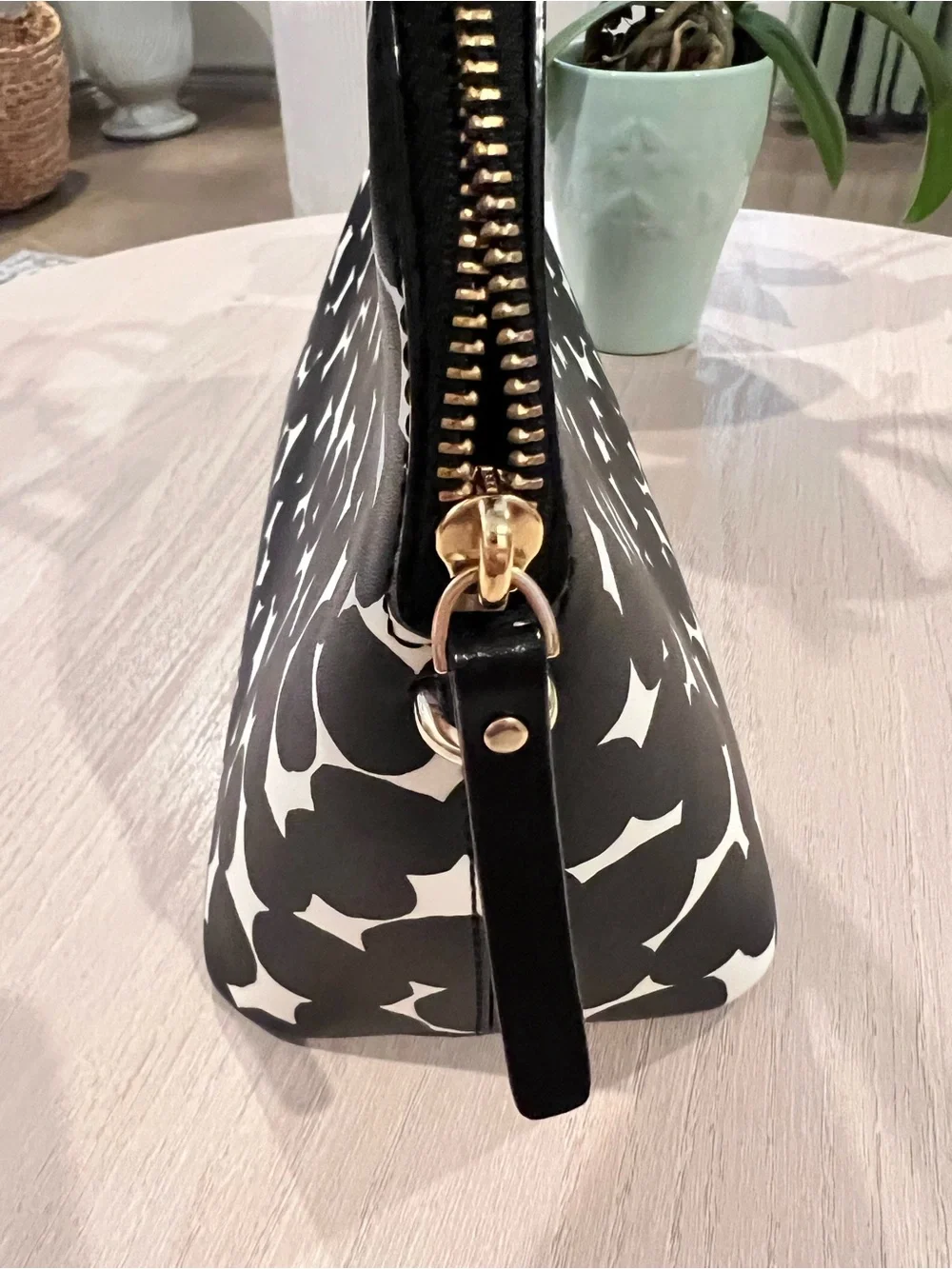 kate spade Black & White Graphic Dome Satchel